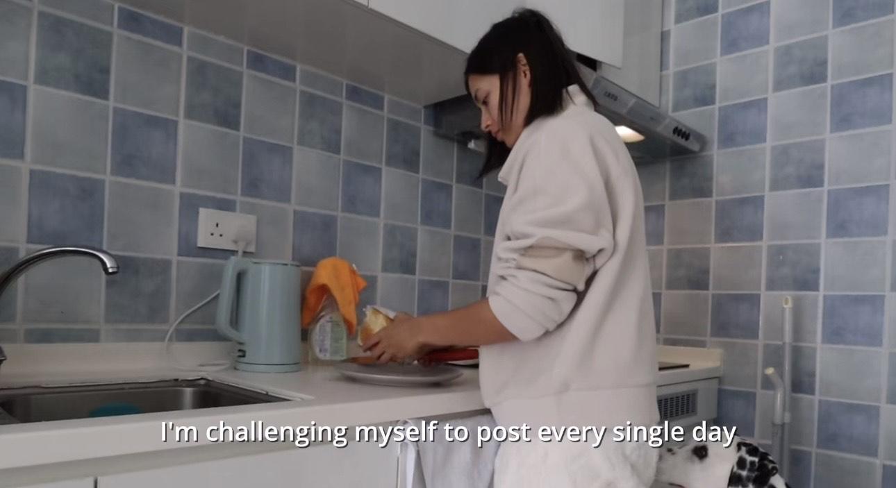 謝嘉怡分享自己的日常生活點滴。