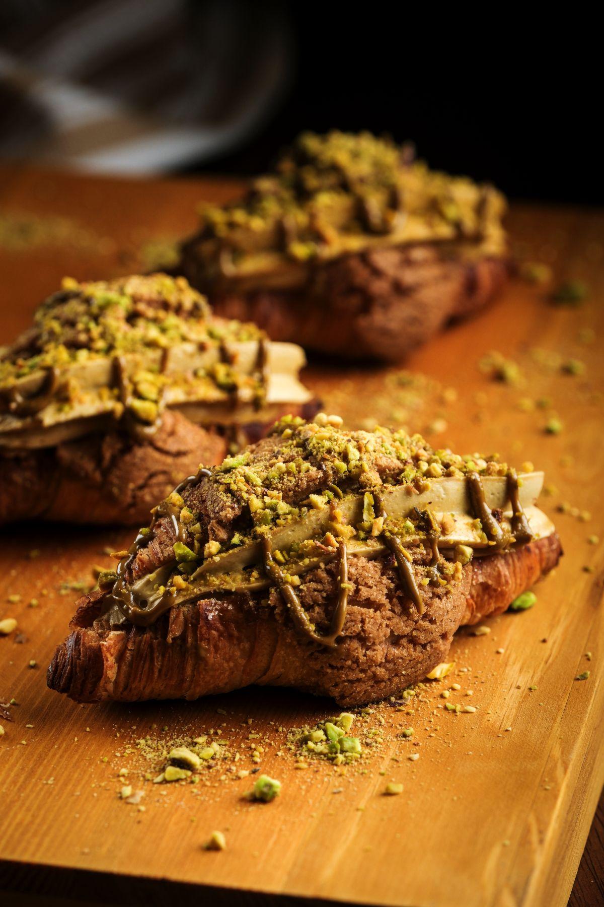 超級開心果牛角酥(2件$45)牛角酥夠酥脆,開心果味濃。