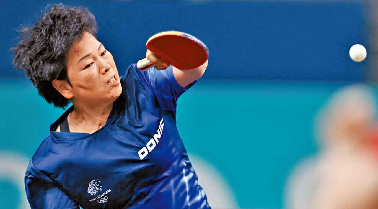 盧森堡乒乓選手倪夏蓮於去年第六次征戰奧運。(資料圖片)