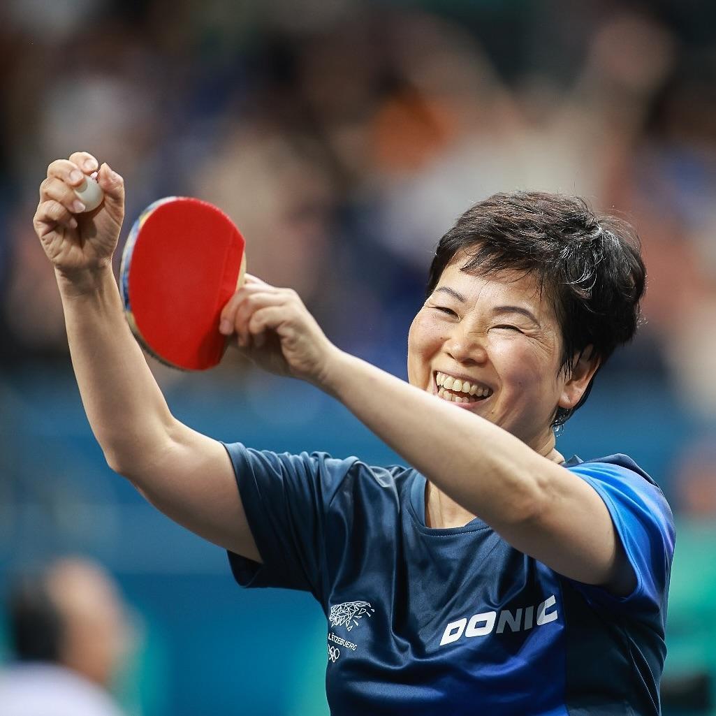 盧森堡乒乓選手倪夏蓮於去年第六次征戰奧運。(資料圖片)