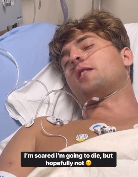 David指:「當時情況真的很不妙,我感覺我隨時都有可能失去我的腿,全身都開始感到麻木」。(IG)