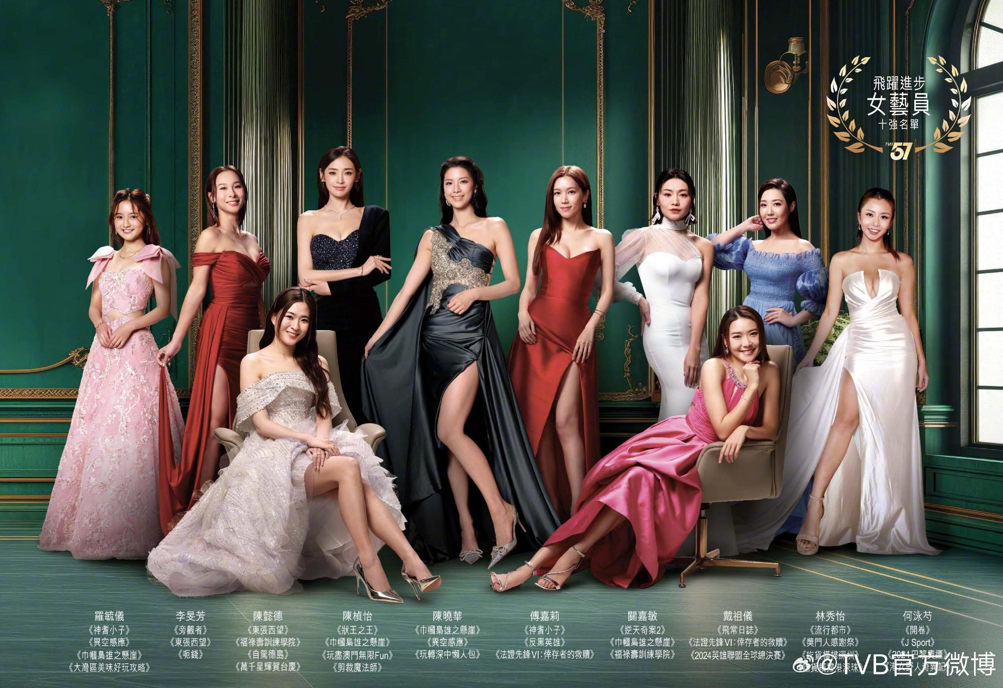 「飛躍進步女藝員」最後十強。