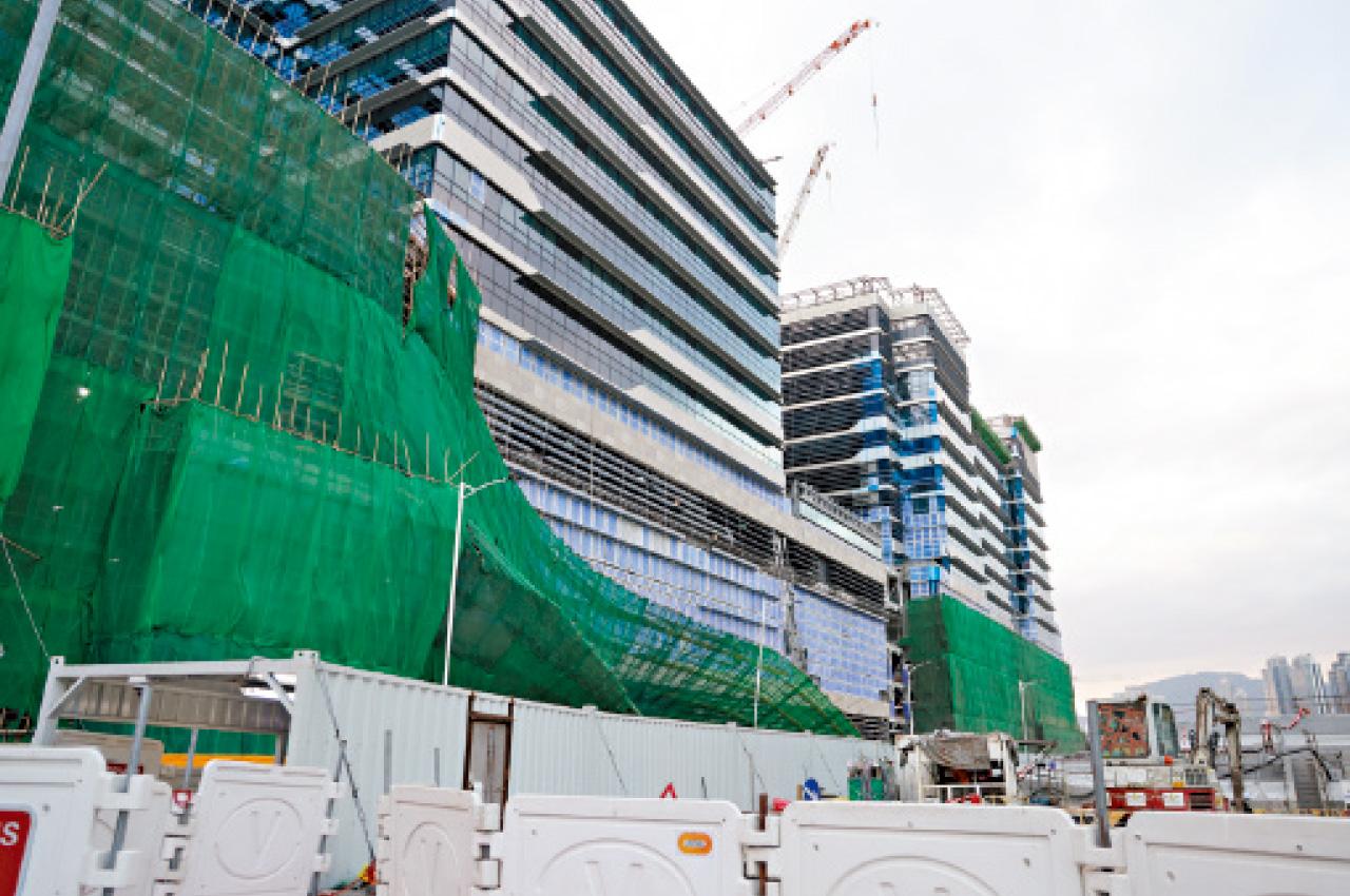 啟德醫院地盤 巨型棚架倒塌