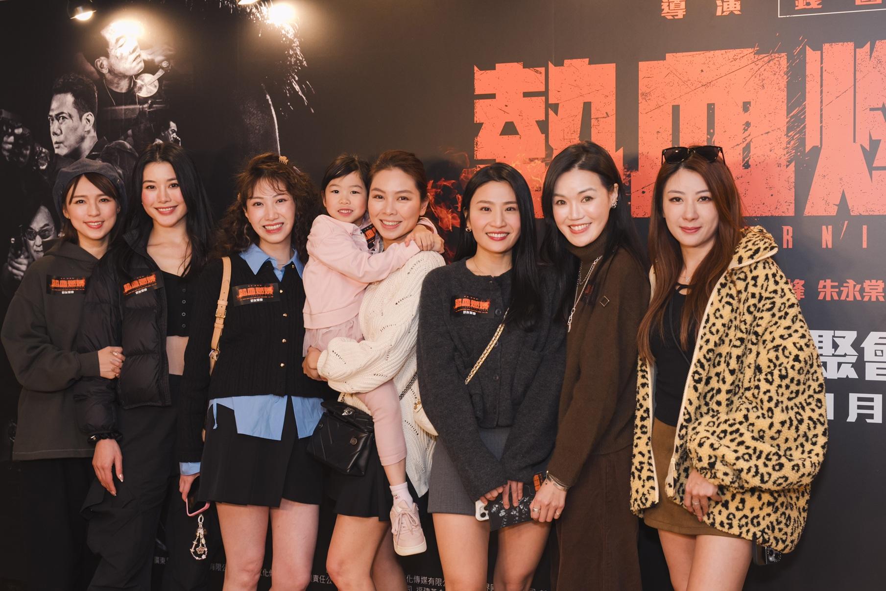 一眾「美味天使」,均有出席恩師錢國偉的遺作首映。