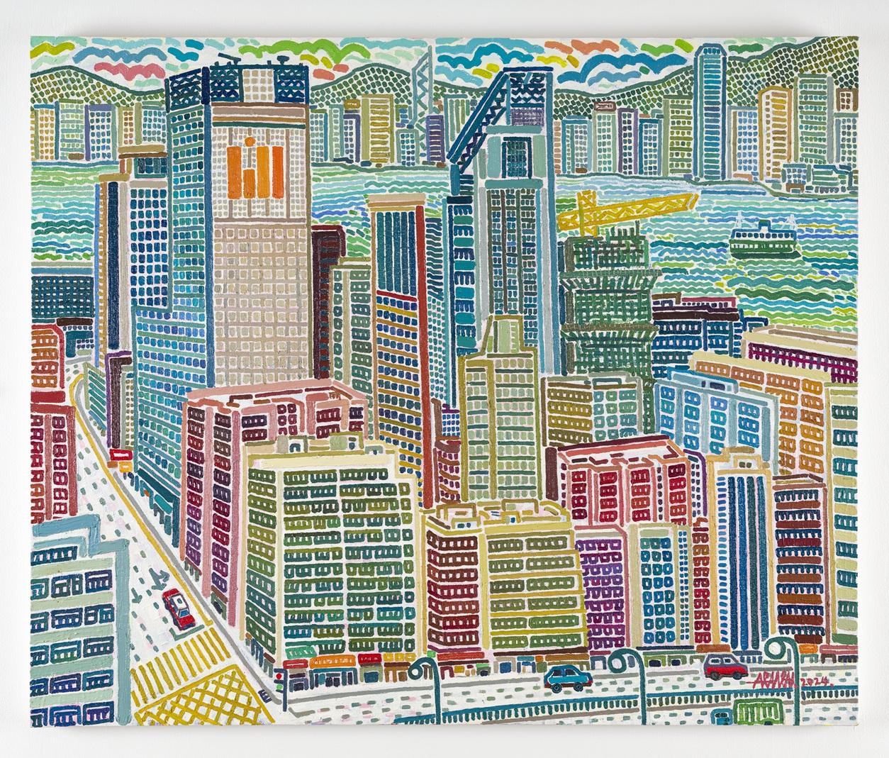 黎雅倫油畫作品《Landscape No.4》