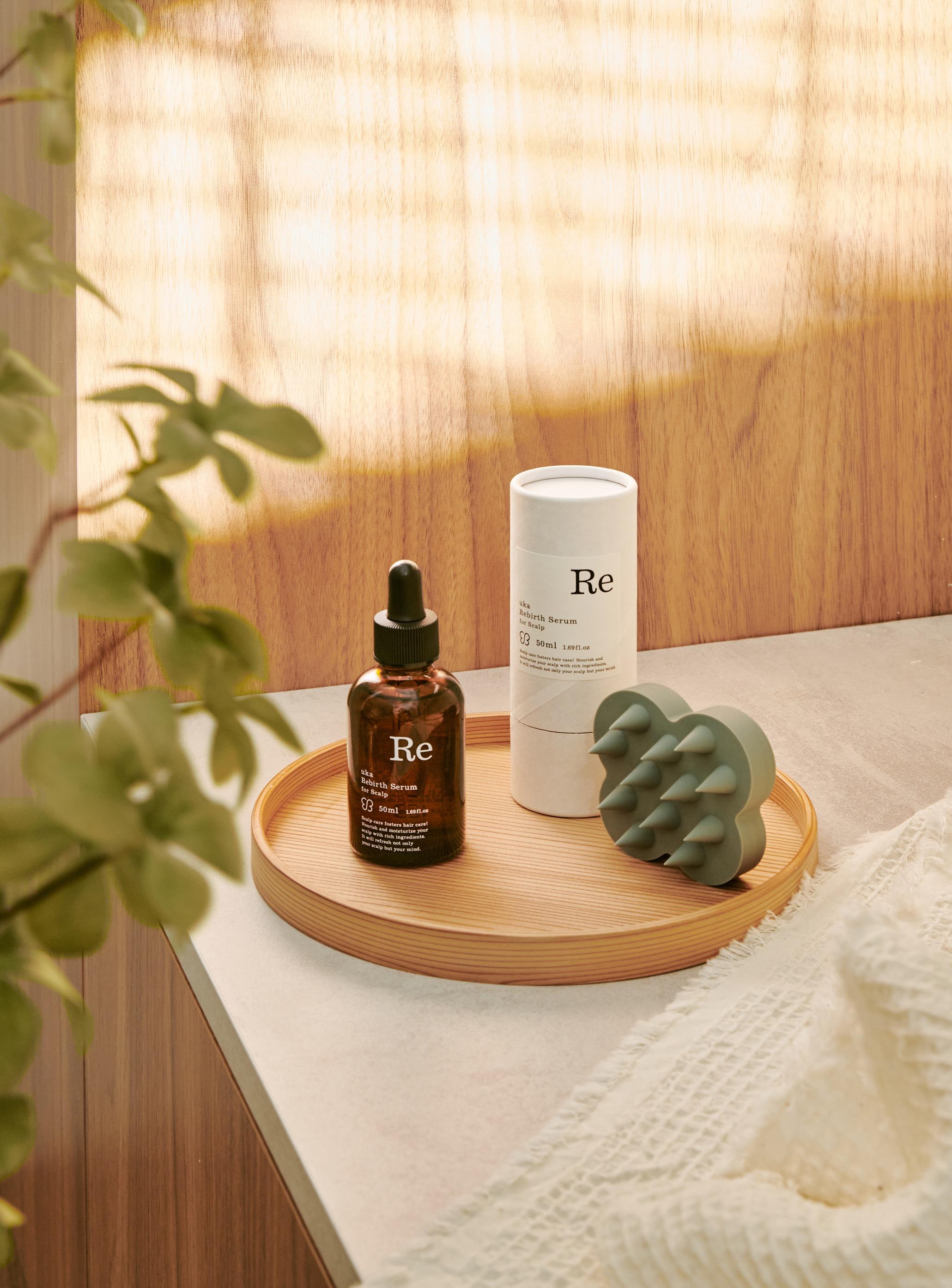 頭皮賦活精華液$380/50ml、森林綠舒活頭皮按摩刷 (中硬度) $200