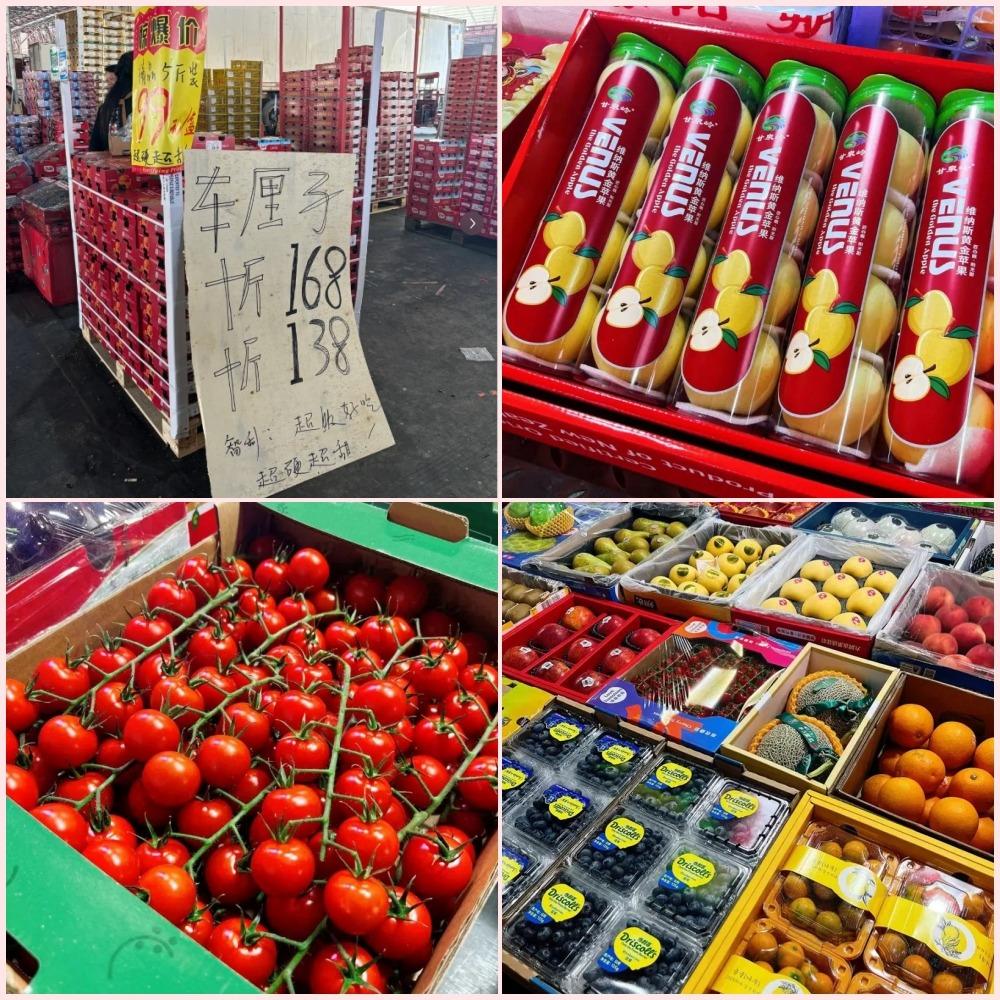 海吉星農批市場進口水果特別多。智利車厘子尤其受港人歡迎。(圖片來源:網絡圖片)