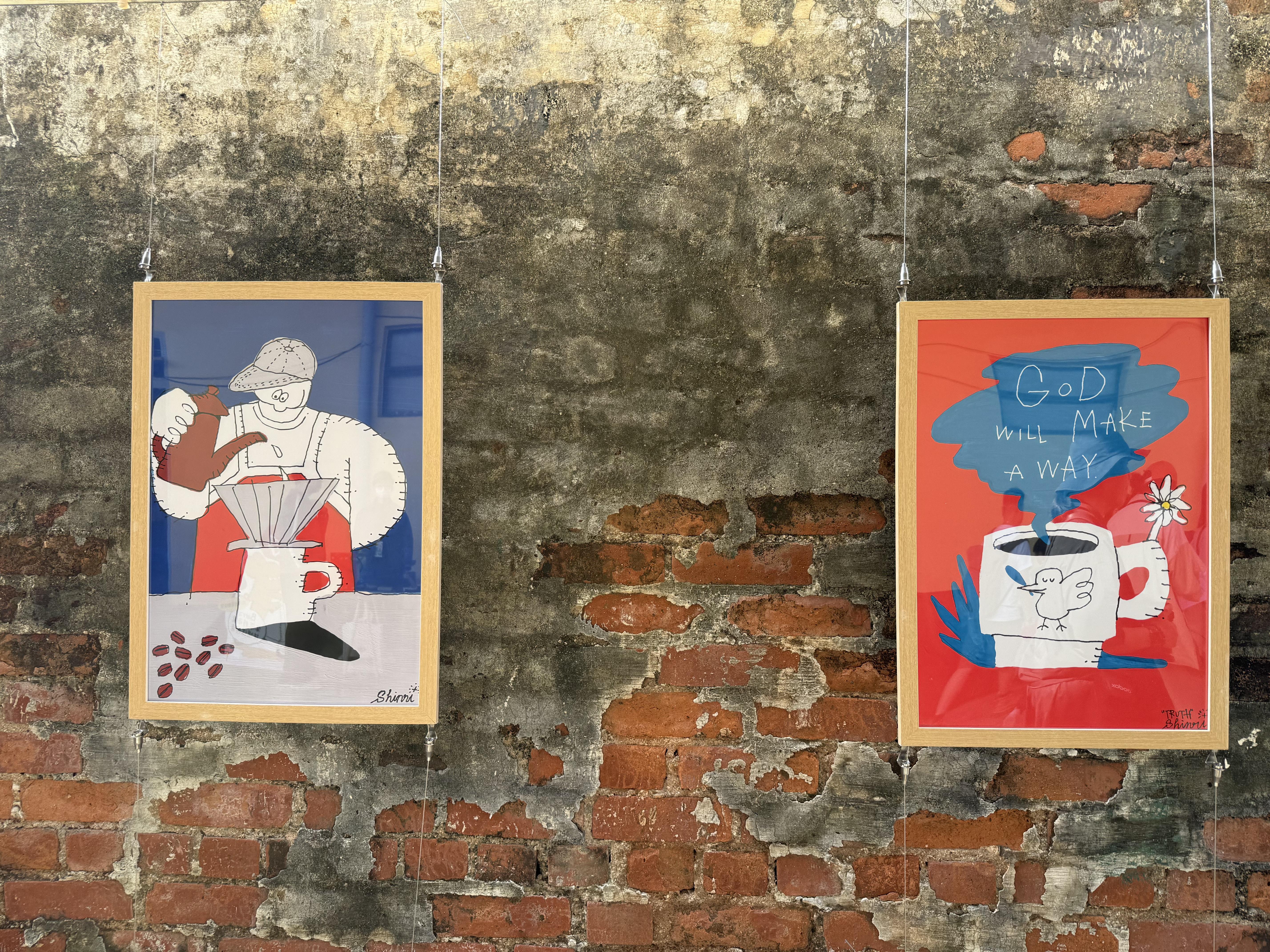 現場亦有村上信理作品展。