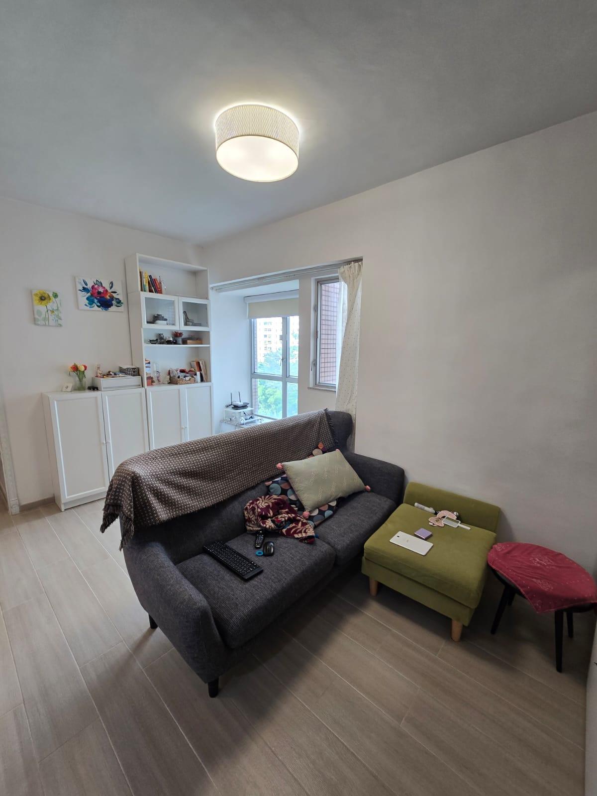 嘉翠園中高層A室,實用面積約465方呎,原則兩房間隔。(代理提供)