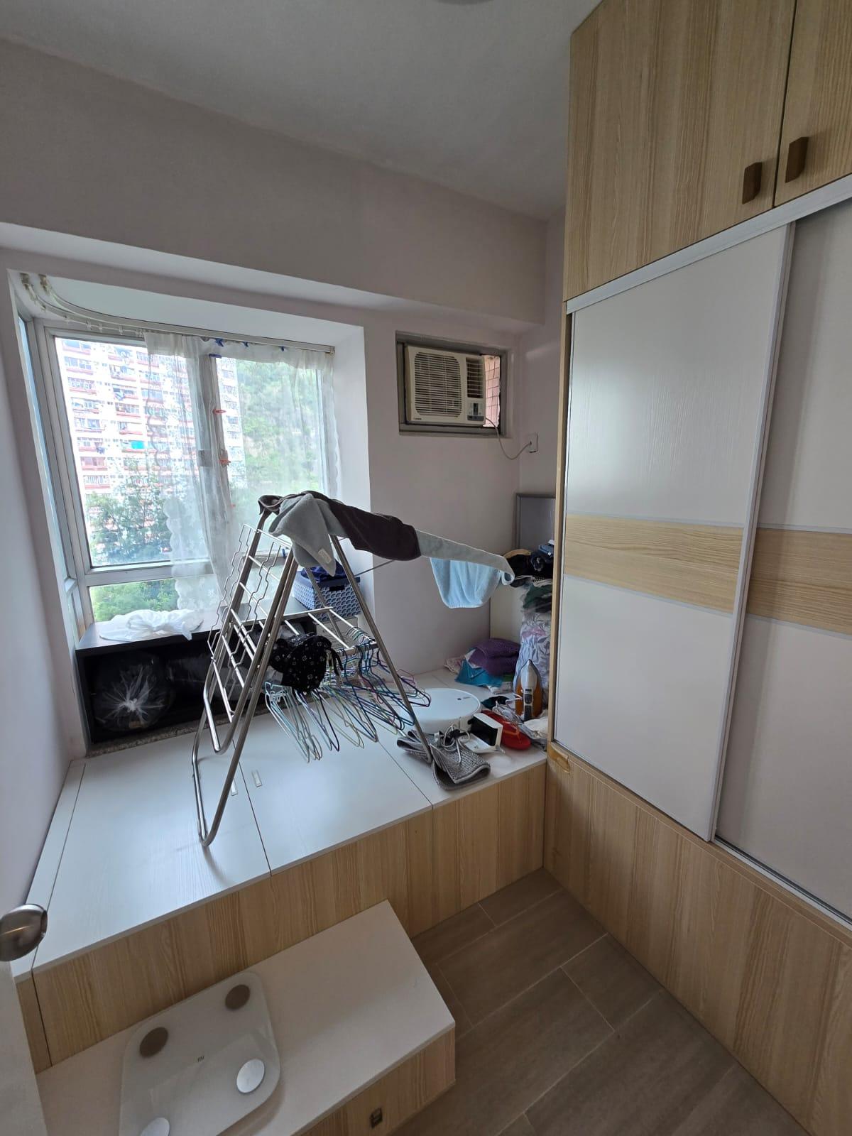 嘉翠園中高層A室,實用面積約465方呎,原則兩房間隔。(代理提供)