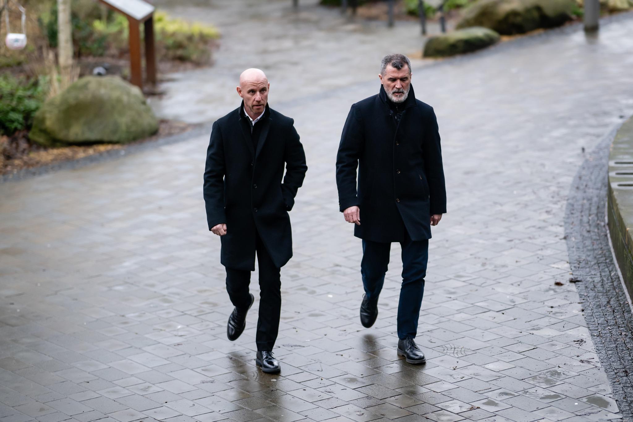 曼聯名宿畢特、堅尼來到嘉芙菲斯葬禮送別。(曼聯圖片)