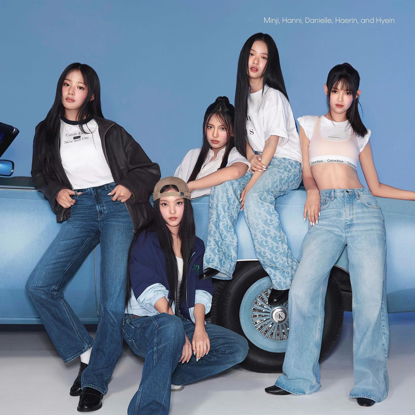 Calvin Klein再搵NewJeans代言春季新裝,不過去掉團體名,只採用成員名字。