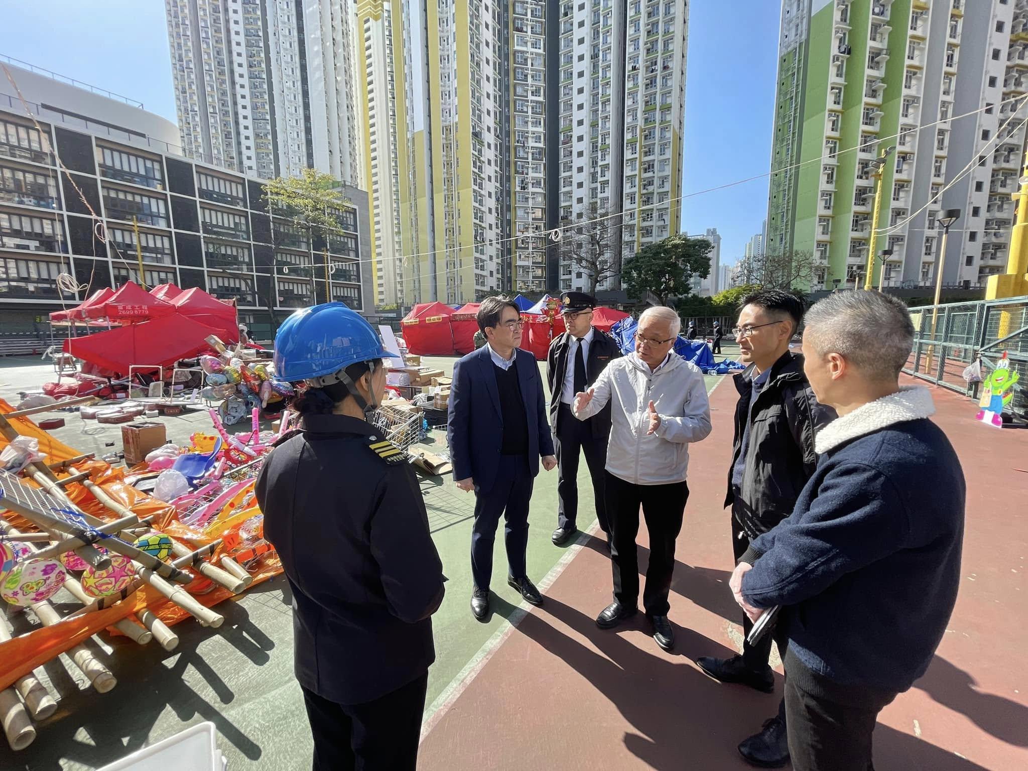 農曆新年2025|長沙灣年宵攤檔被強風破壞暫關閉 謝展寰:目標今晚重開(更新)