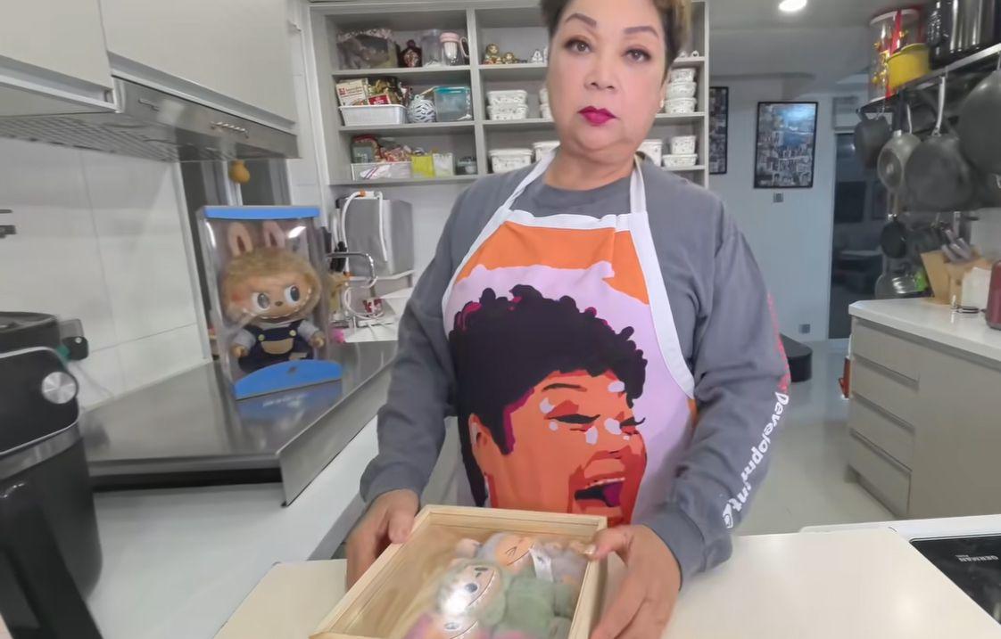 Labubu又再出現在肥媽的社交平台。