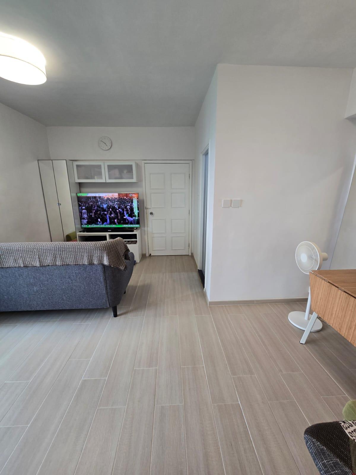 嘉翠園中高層A室,實用面積約465方呎,原則兩房間隔。(代理提供)