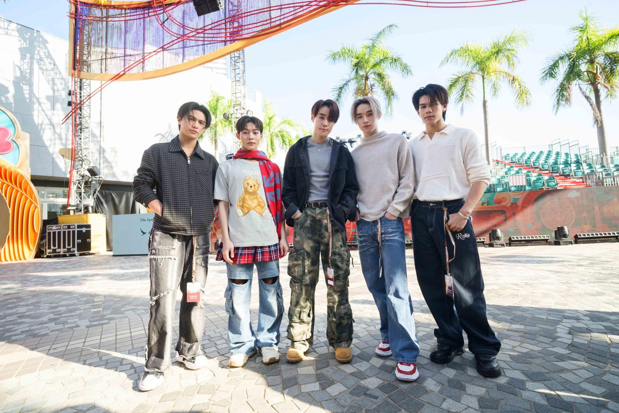 泰國男團LYKN與傳媒會面。