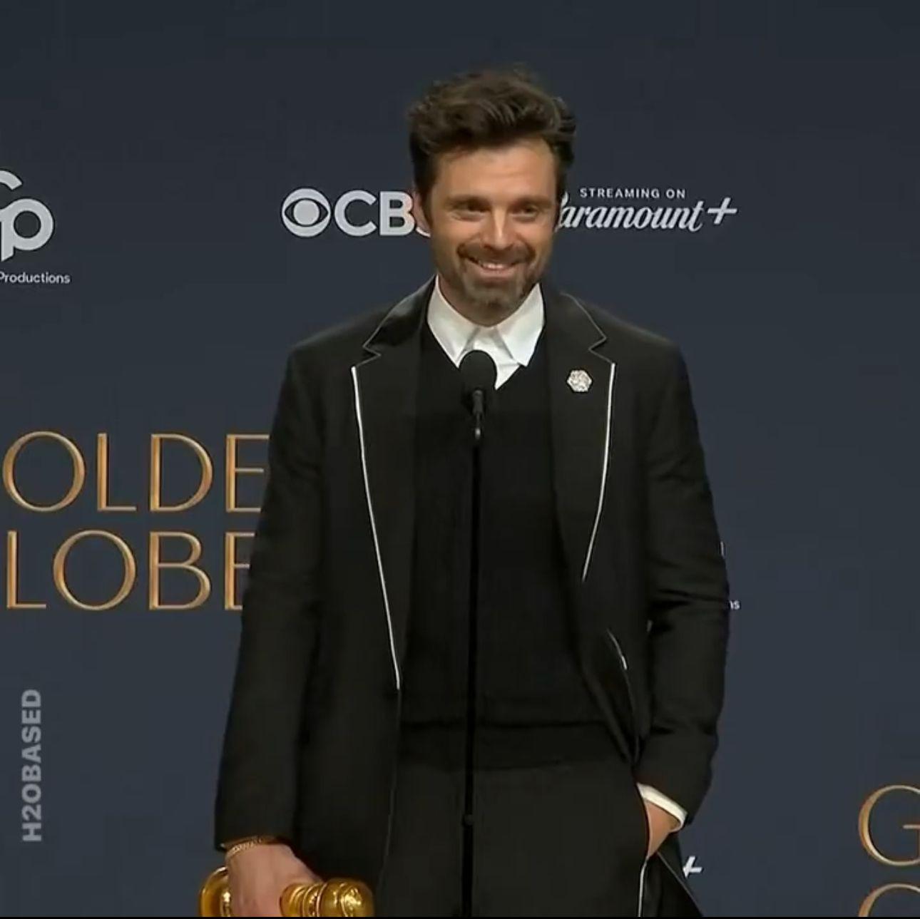 42歲的沙巴遜史丹在金球獎首次開齋。