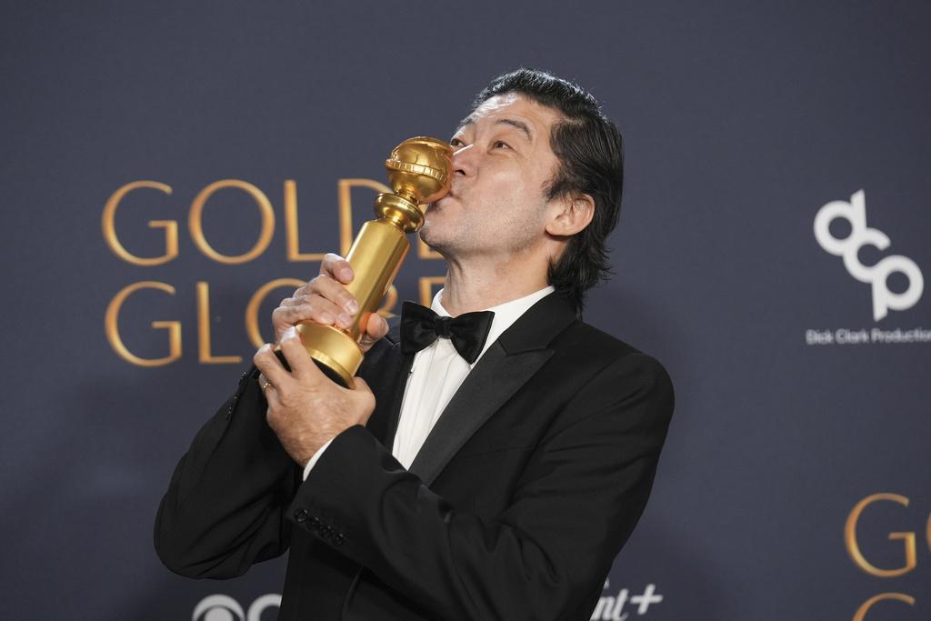 《幕府將軍》日本性格演員淺野忠信獲得電視組最佳男配角。 (美聯社)