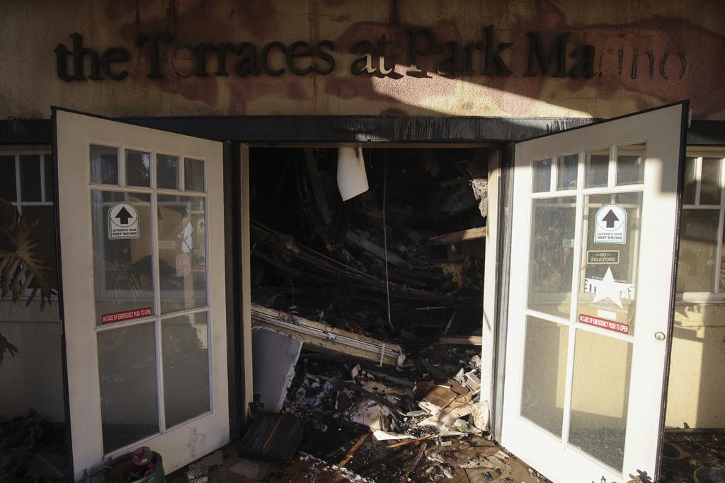 帕薩迪納災區。(美聯社)