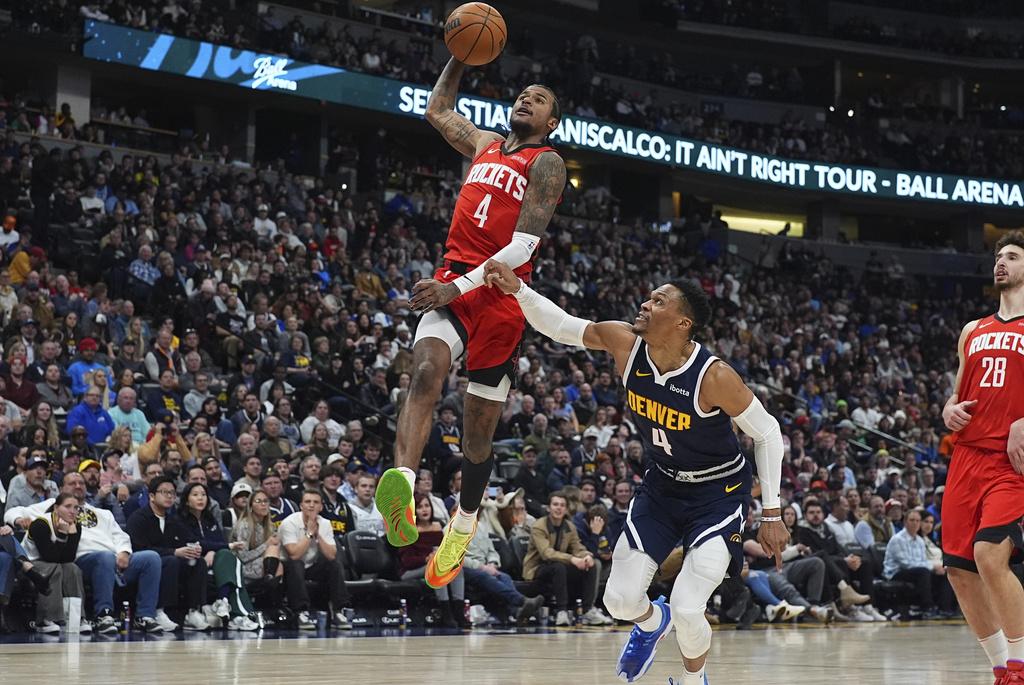 火箭128:108擊敗金塊。(美聯社)