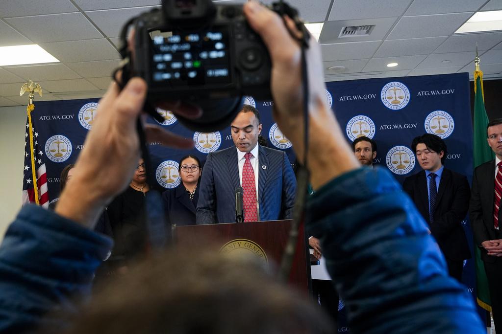 華盛頓州檢察長布朗(Nick Brown)稱出生公民權已實施逾150年,為憲法列明,總統無權改變。(美聯社)
