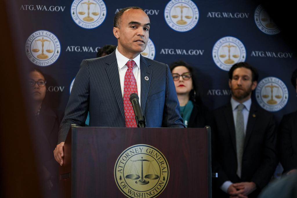 華盛頓州檢察長布朗(Nick Brown)稱出生公民權已實施逾150年,為憲法列明,總統無權改變。(美聯社)