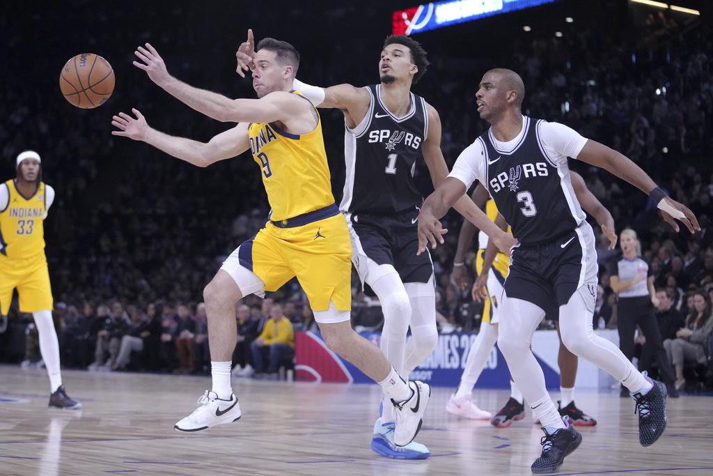 馬刺140:110贏溜馬。(美聯社)