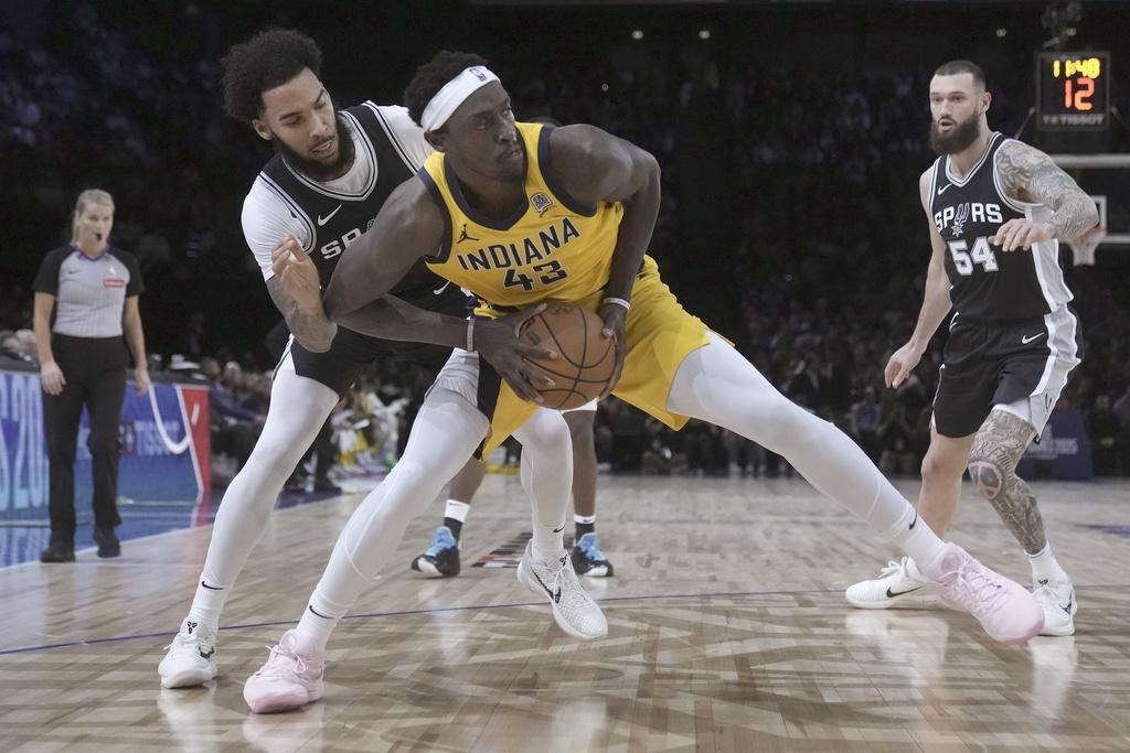 馬刺140:110贏溜馬。(美聯社)