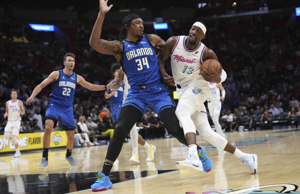 熱火加時125:119擊敗魔術。(美聯社)