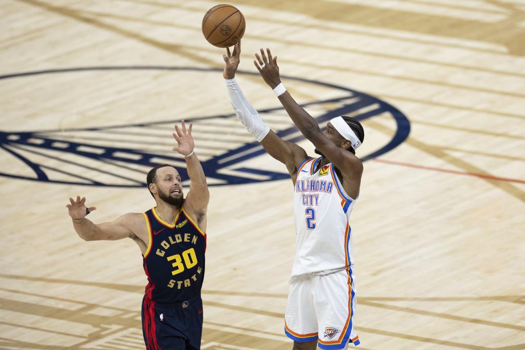 勇士116:109擊敗雷霆。(美聯社)