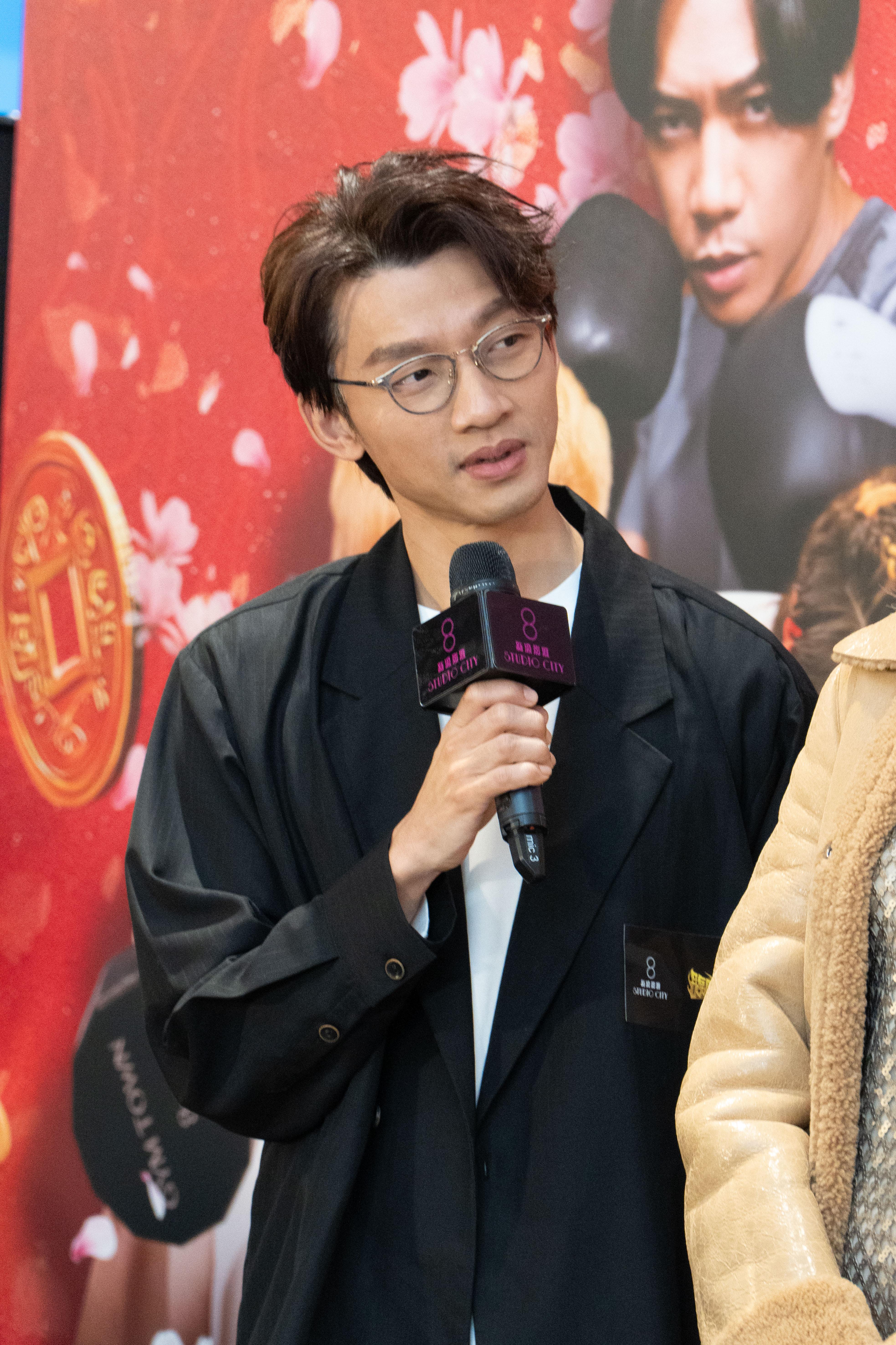 電影市道不景,陳湛文稱,自己暫時未有片約。