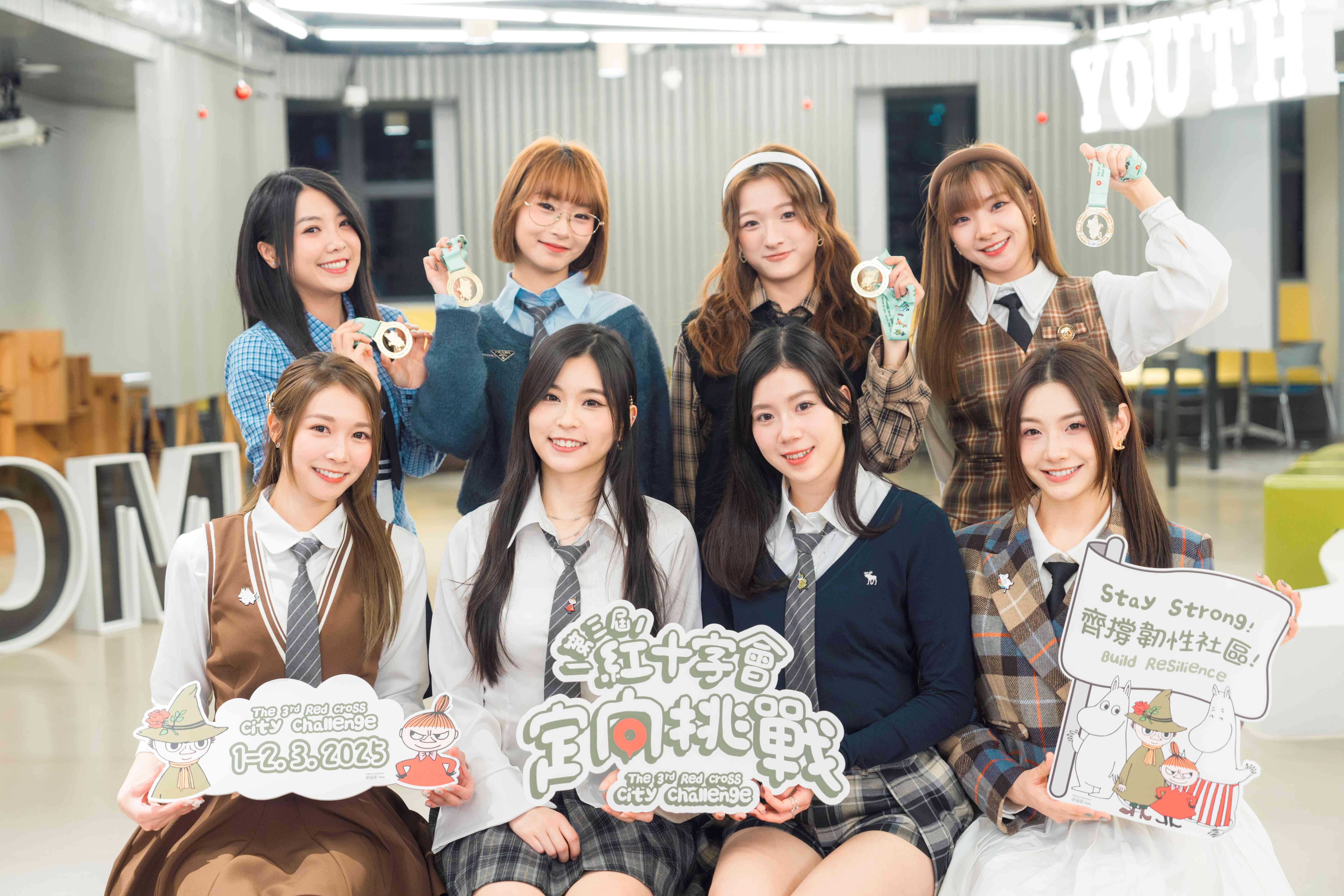 Lolly Talk全團於3月2日的賽事中,會到訪實體打卡點為參加者打氣。