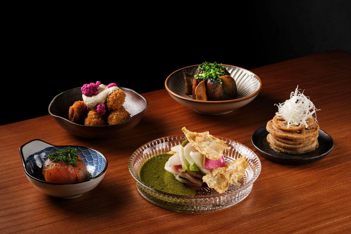 一系列素菜既清新又開胃。