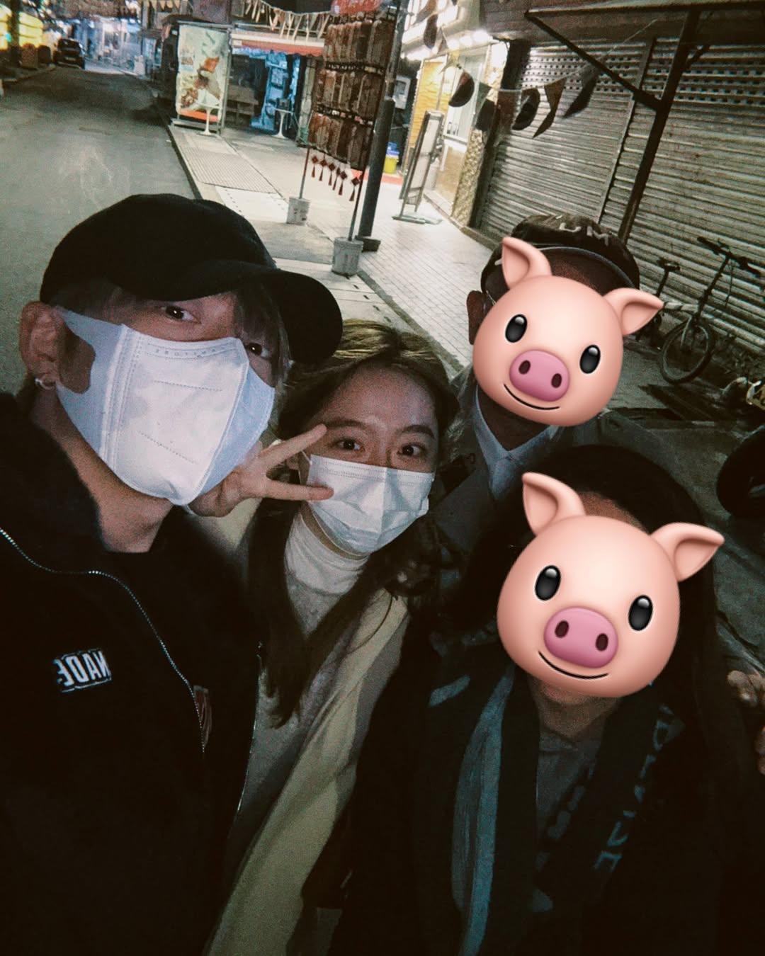 Edan與父母和「小如豬」吃生日飯,感激家人一直作自己的避風港。