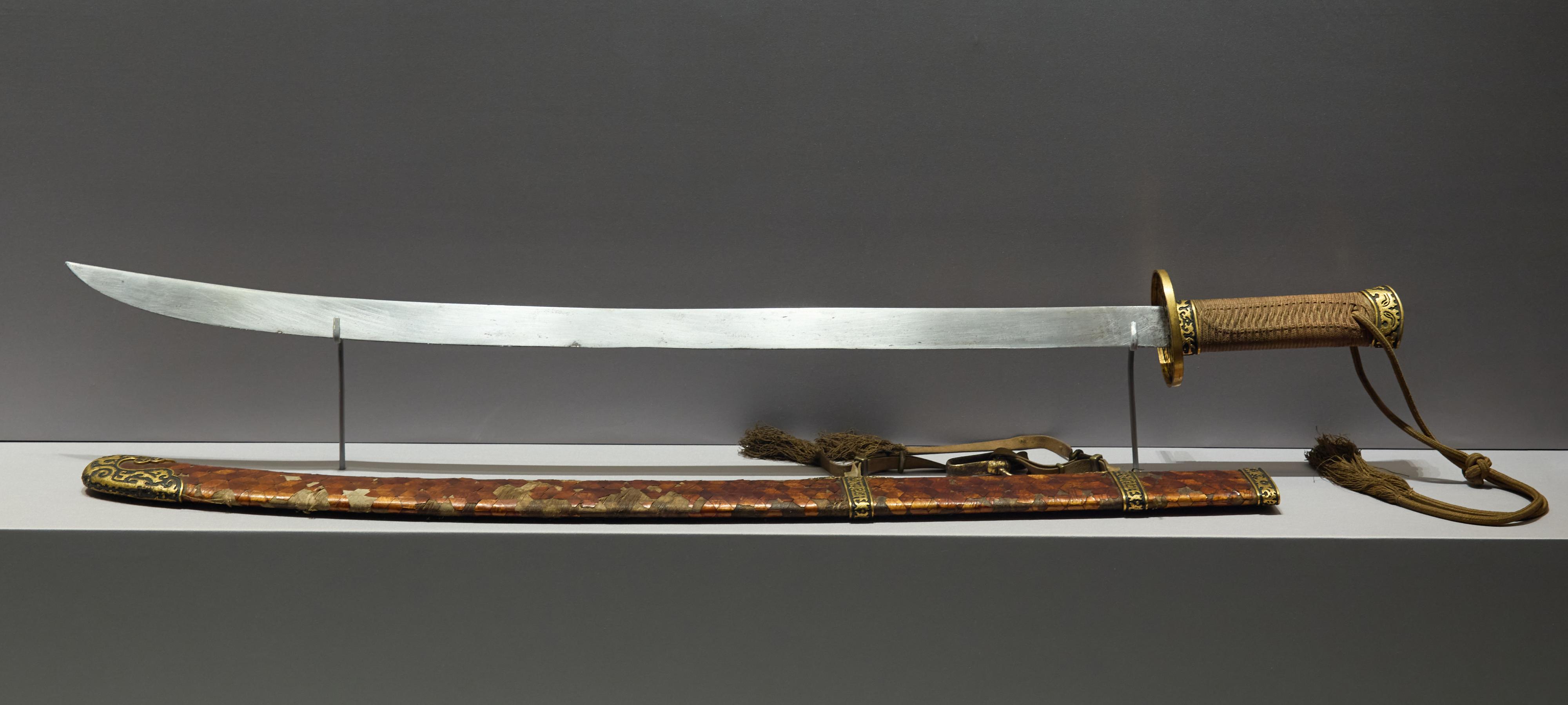 道光帝賞奕訢之「白虹」刀 ( 故宮博物院提供)