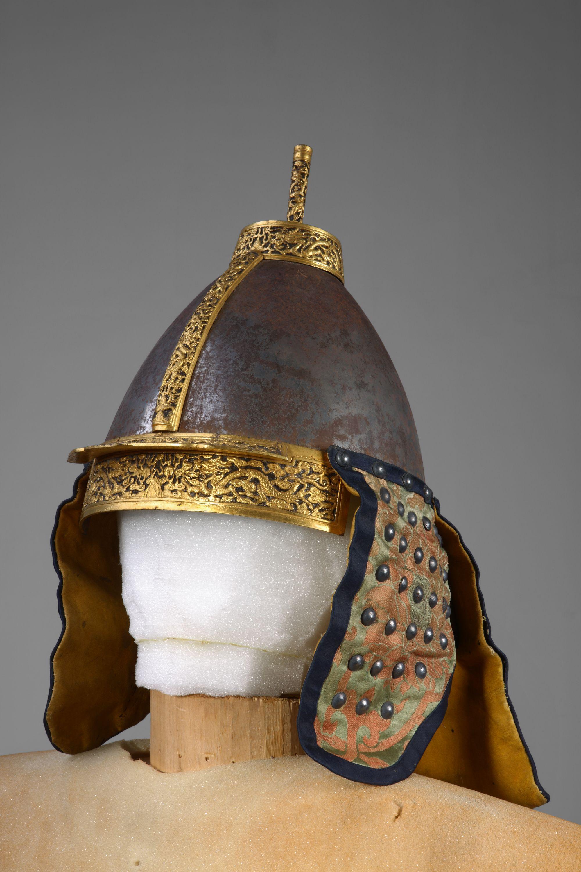 乾隆朝仿努爾哈赤御用盔。(香港故宮文化博物館提供)