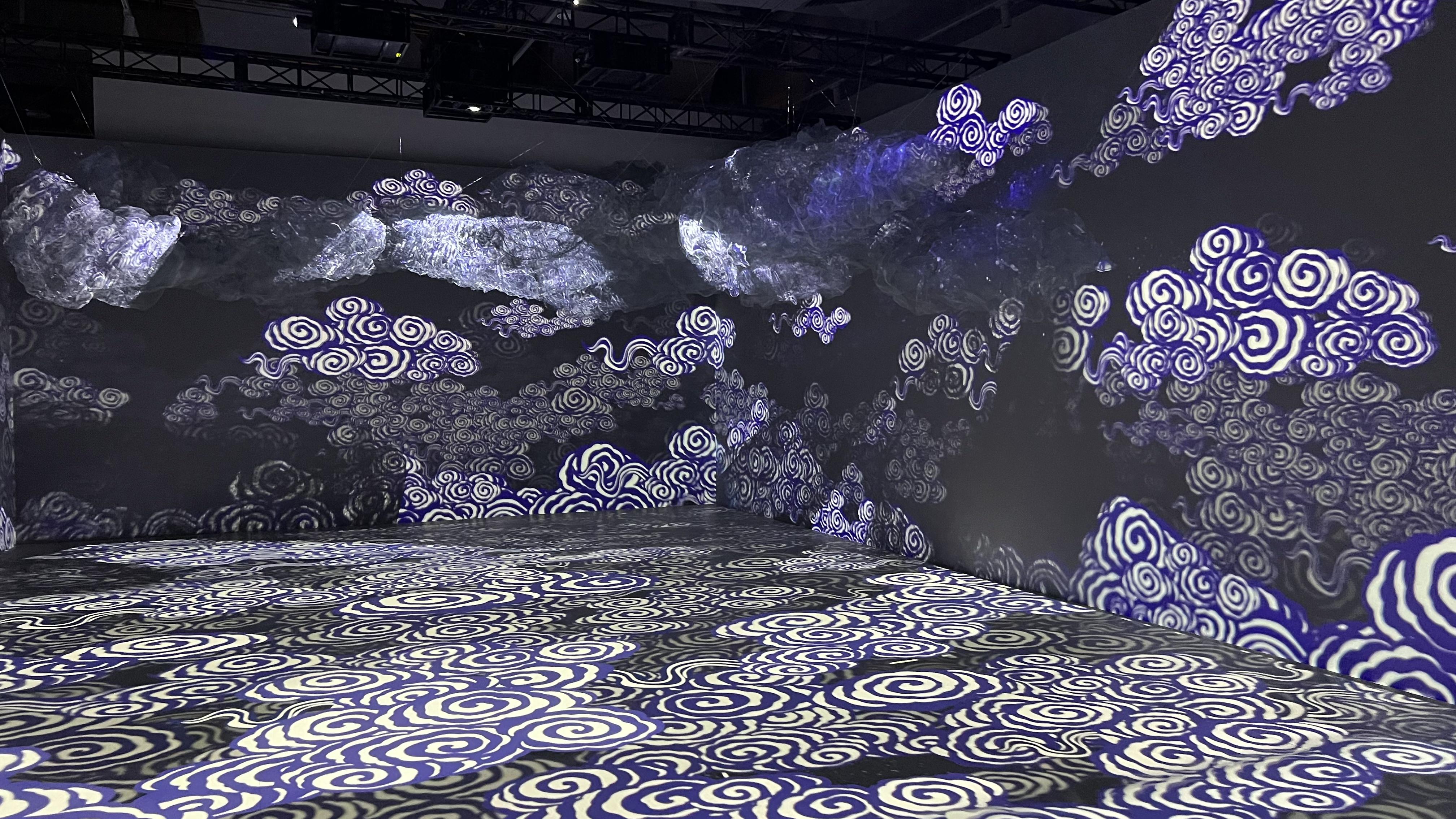 「『紋』以載道——故宮博物院沉浸式數字體驗 展」展廳。(香港故宮文化博物館提供)