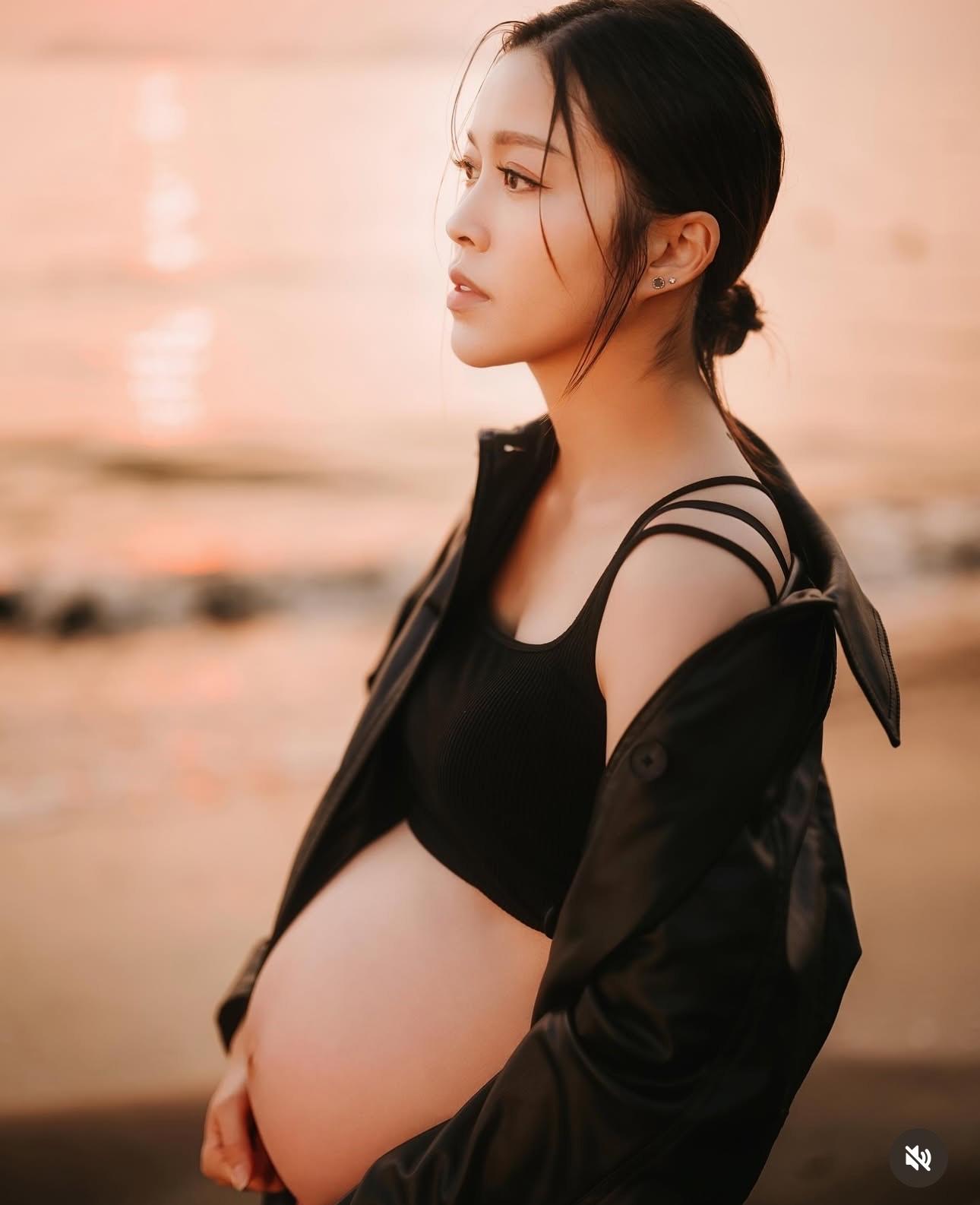 懷有第二胎的賴慰玲即將卸貨。