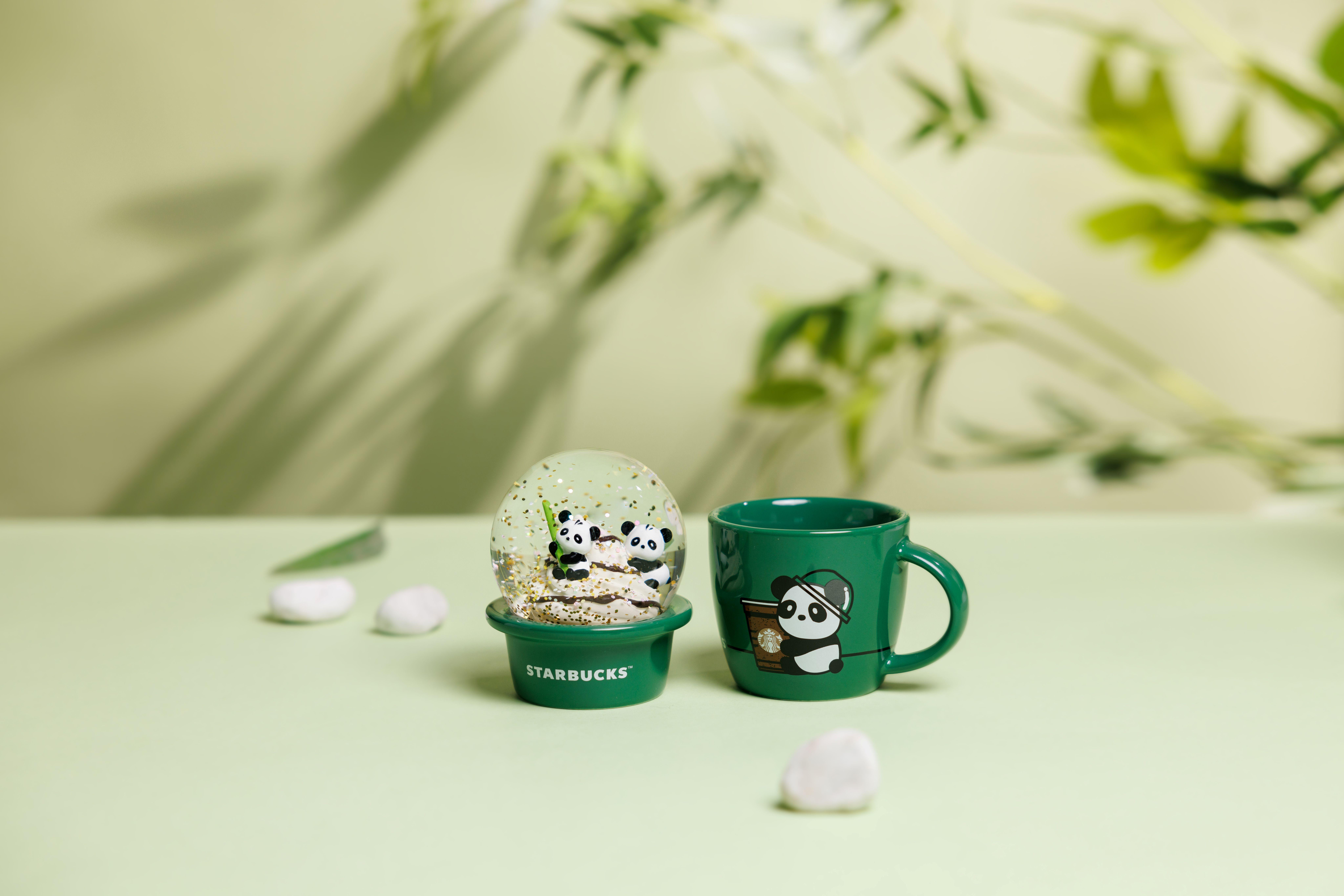 可愛熊貓圖案的咖啡杯