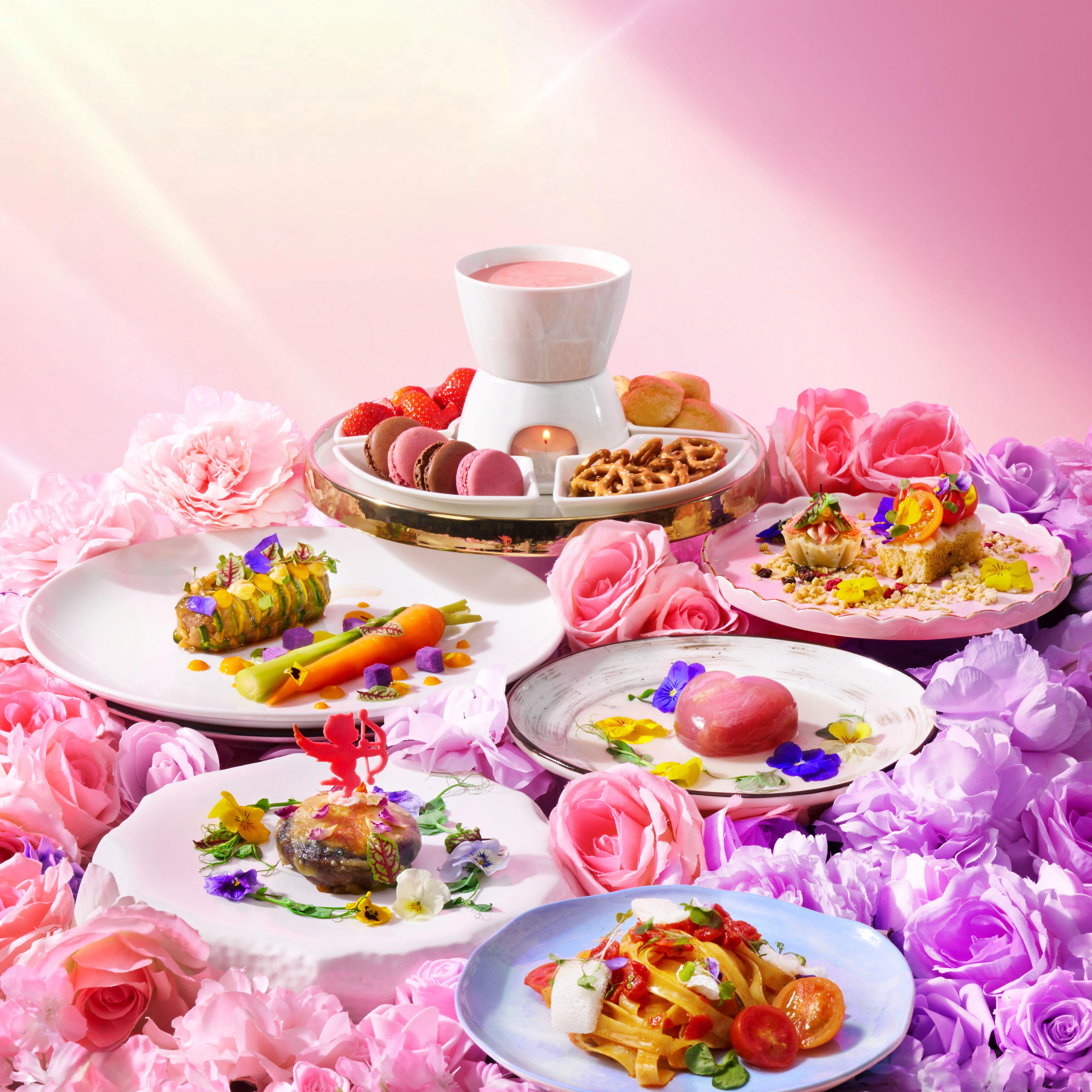 情人節限定Whispers of Romance五道菜套餐