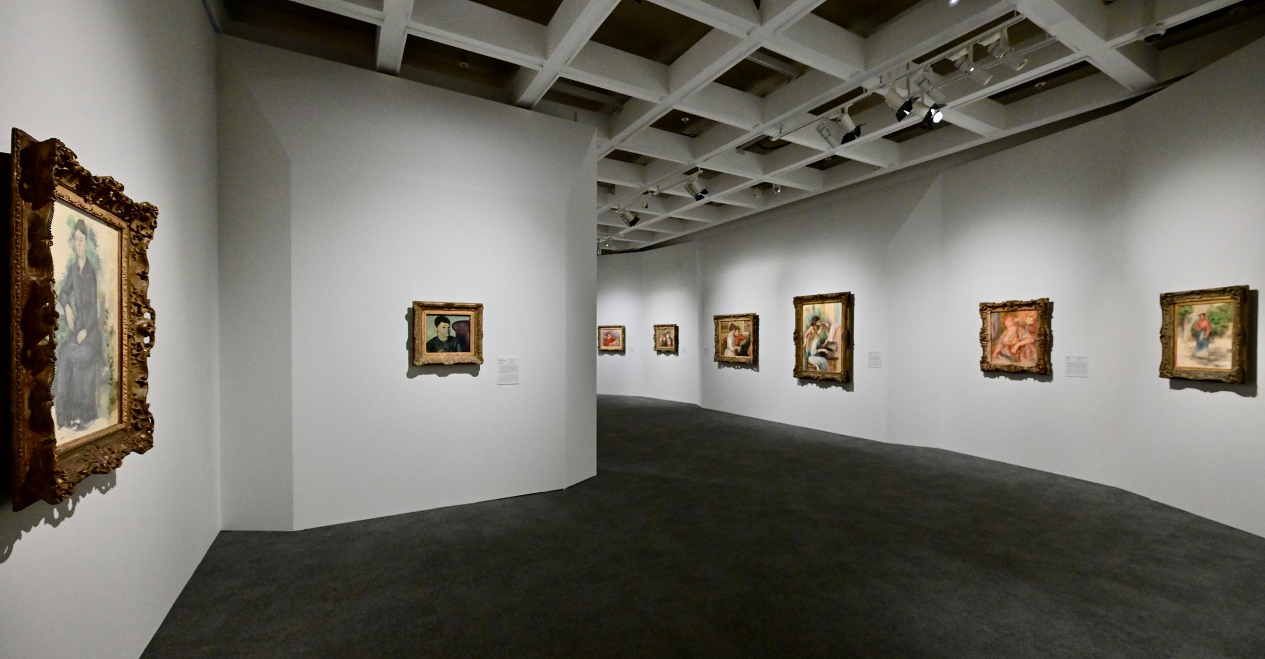 《塞尚和雷諾阿的世界》展廳。