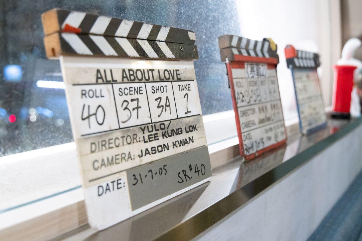 昔日的電影板留作裝飾。