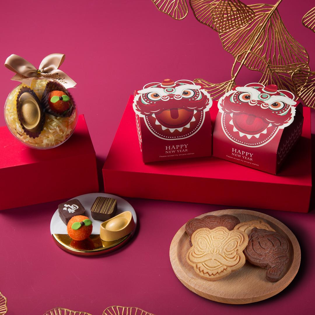 醒獅賀歲曲奇小禮盒 $61