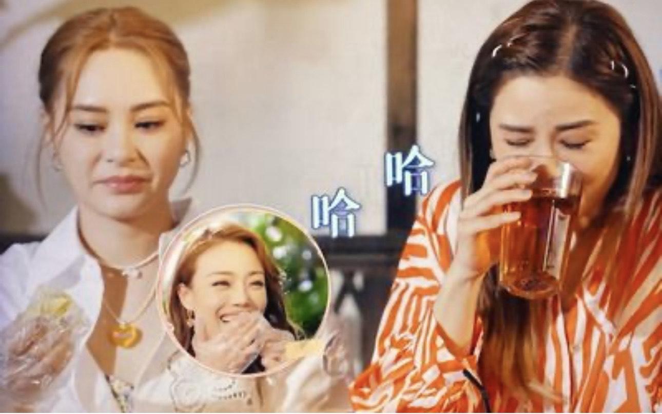 阿Sa立即飲茶助解味。