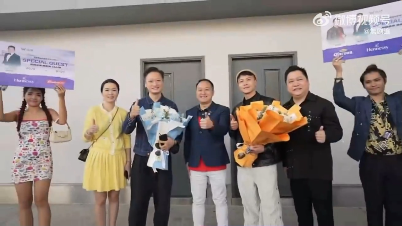 陶大宇、莫家淦到柬埔寨登台,一出機場有專人接機。