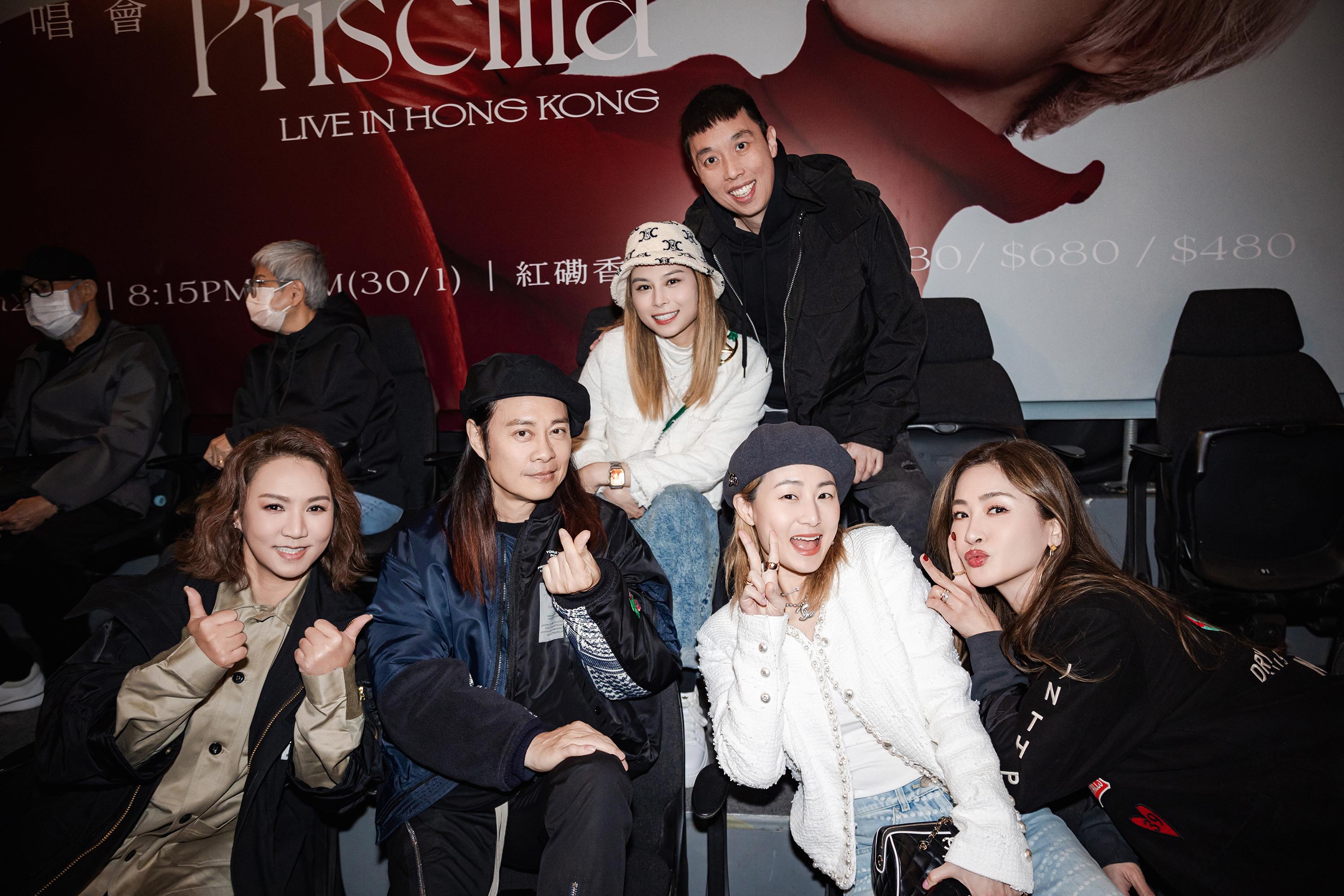 昨晚蔡一智、黎瑞恩、周汶錡,Gin Lee等都有到場支持。