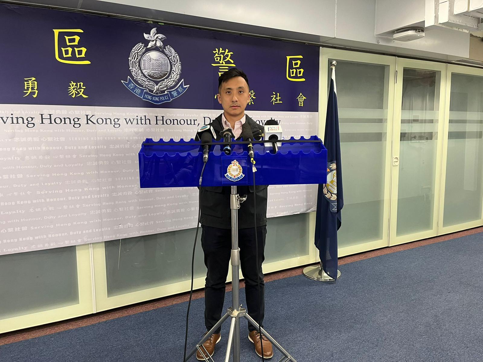 西區刑事總督察盧健邦。