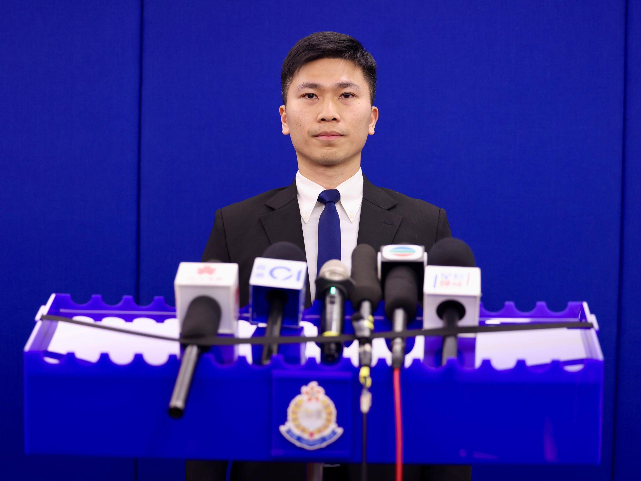 警方葵青警區反三合會行動組督察何煒健。