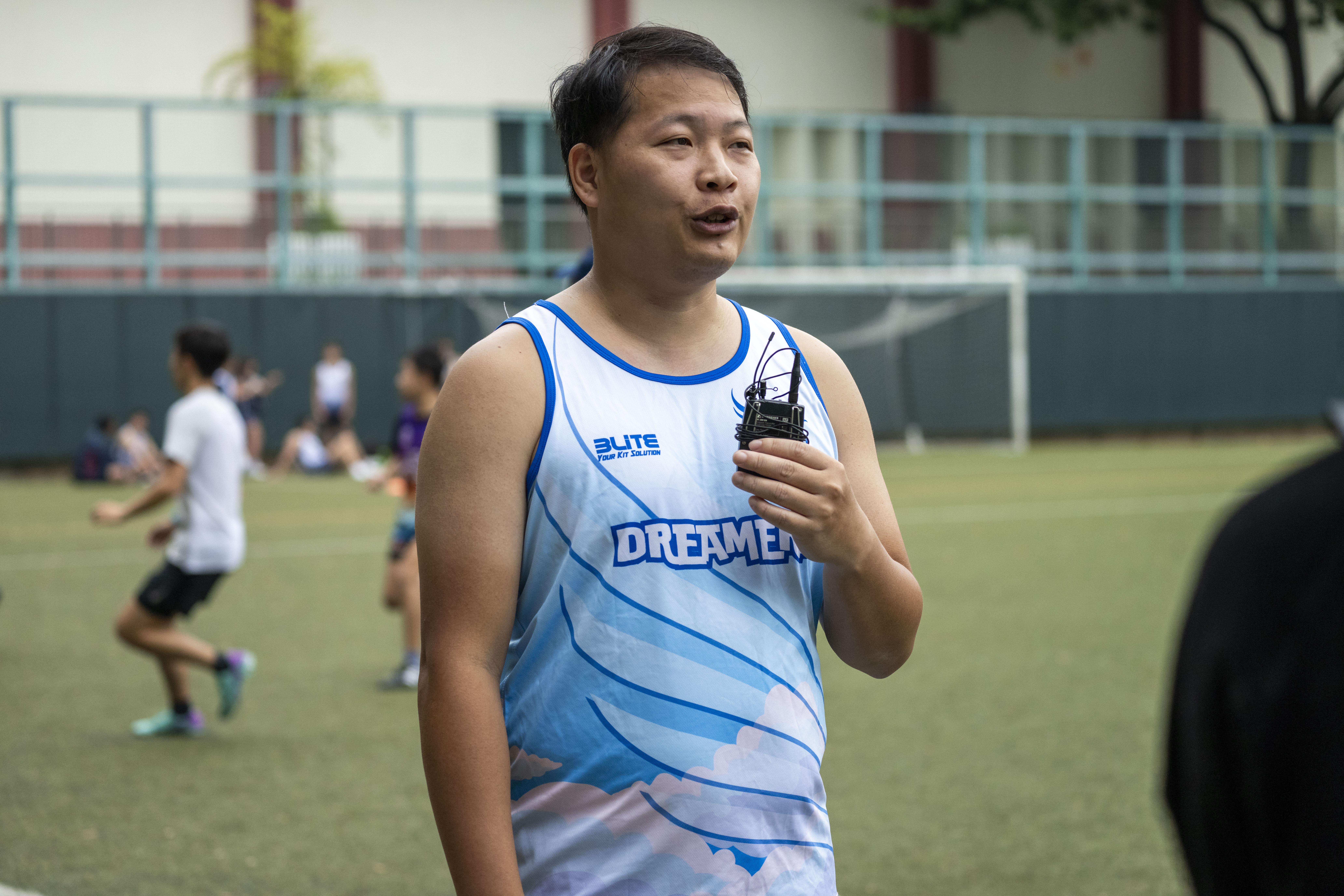 Winson接觸非撞式欖球後建立起恆常運動習慣。