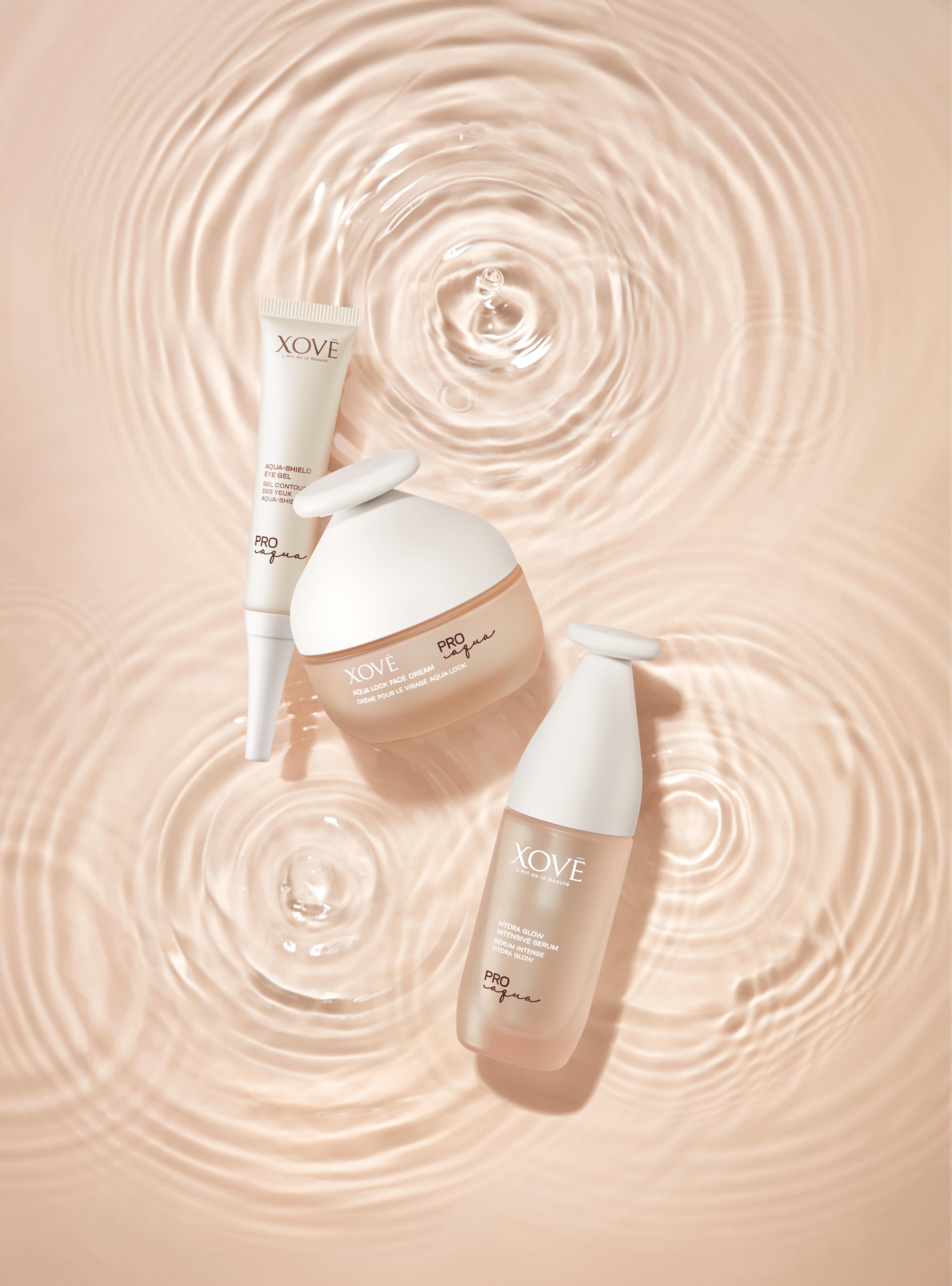 情人節禮物2025|XOVĒ高效水潤亮肌精華 ($500/40ml)、長效鎖水面霜($480/50ml)、水漾明眸眼部啫喱($400/15ml)